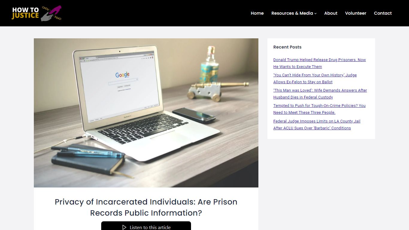 Are Prison Records Public Information? | How to Justice